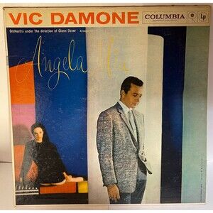 Vic Damone ‎– Angela Mia - 1958 - Columbia ‎CL 1088 Vinyl LP VG+